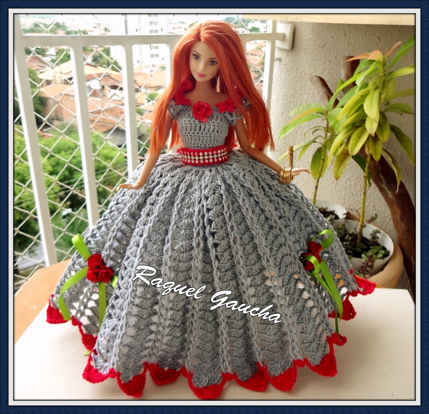 Vestidos de Barbie (noivas) – Raquel Gaúcha Crochet